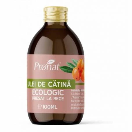 Ulei de catina presat la rece, eco-bio, 100 ml, Pronat