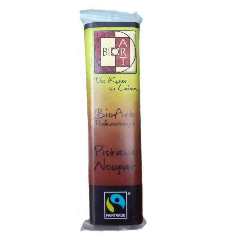 Baton pralina cu fistic si nougat - eco-bio 45g - bio art