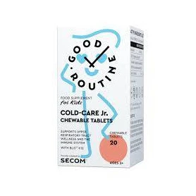 Cold-Care Jr, sustine functionarea sistemului imunitar, 20 tablete, Good-Routine - Secom