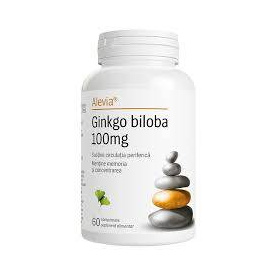 Ginkgo Biloba, 100 mg, 60 comprimate, Alevia