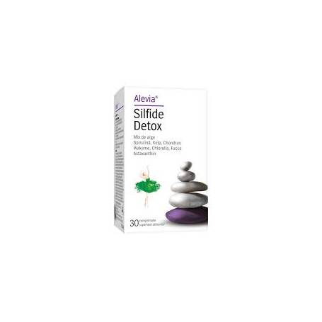 Silfide Detox, sustine detoxifierea organismului, 30 comprimate, Alevia