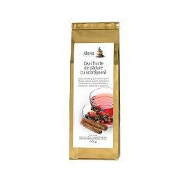 Ceai de fructe de padure cu scortisoara, 35 g, Alevia