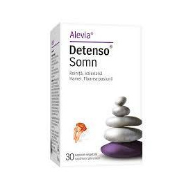 Detenso Somn, induce si mentine somnul linistit, 30 capsule vegetale, Alevia