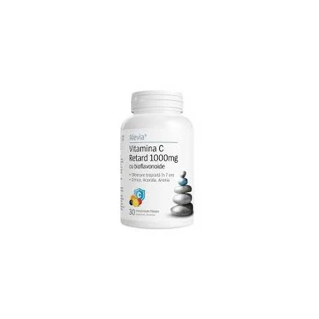 Vitamina C Retard 1000 mg cu bioflavonoide, 30 capsule, Alevia