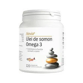 Ulei de somon Omega 3, 120 comprimate, Alevia