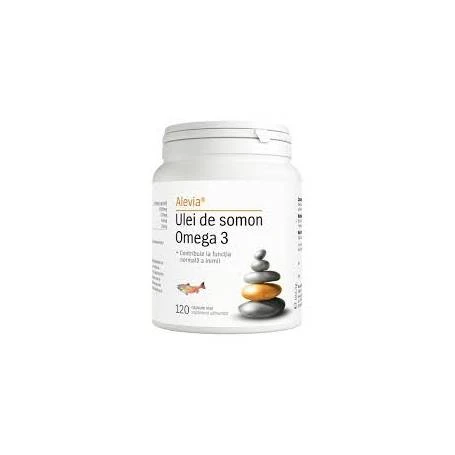 Ulei de somon Omega 3, 120 comprimate, Alevia