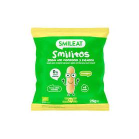 Pufuleti cu ulei de masline, banane si mere, Smilitos, + 8 luni, eco-bio, 25 g, Smileat