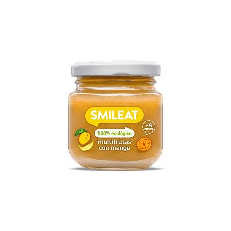 Piure din mix de fructe cu mango, + 4 luni, eco-bio, 130 g, Smileat