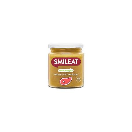 Piure de legume cu vitel si ulei masline, + 6 luni, 230 g, eco-bio, Smileat
