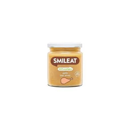 Piure de legume cu pui, orez si ulei de masline, + 6 luni, eco-bio, 230 g, Smileat
