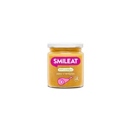 Piure de legume cu fasole alba, vitel si ulei masline, + 6 luni, eco-bio, 230 g, Smileat