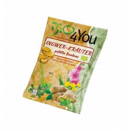 Dropsuri umplute din ghimbir si plante - eco-bio 75g - Bio4you