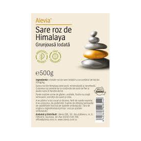Sare de Himalaya Roz grunjoasa, 500 g, Alevia