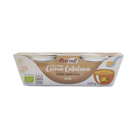 Desert din cocos - creme brulee - crema catalana, eco-bio, 2 × 125 g, Ecomil