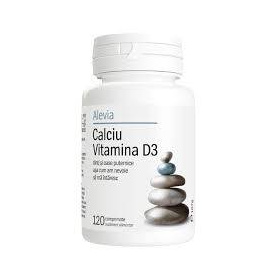 Calciu Vitamina D3, 120 comprimate, Alevia