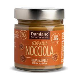 Crema dulce de alune de padure 30%, eco-bio, 200 g, Damiano