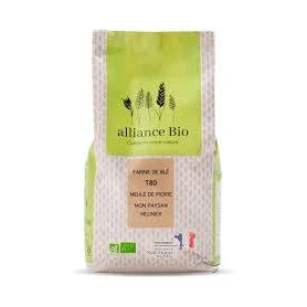 Faina de grau T80 semi integrala, eco-bio, 1000 g,  Alliance Bio