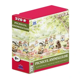 Picnicul Animalelor - Puzzle 320 piese - Editura DPH