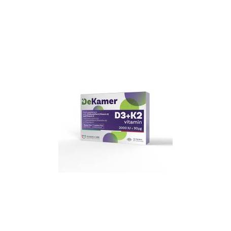 DeKamer D3 + K2, 30 comprimate, Pharmalife Research SRL