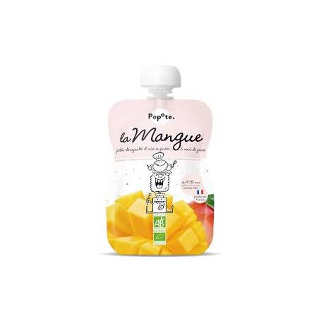 Piure cu 100 % mango, + 4 luni, 120 g, Popote