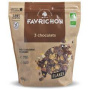 Fulgi crocanti cu 3 feluri de ciocolata, eco-bio, 400 g, Favrichon