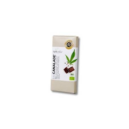 Ciocolata cu lapte si seminte de canepa, eco-bio, 100 g, Hanf & Natur