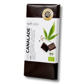 Ciocolata neagra 70% cu seminte de canepa, eco-bio, 100 g, Hanf & Natur