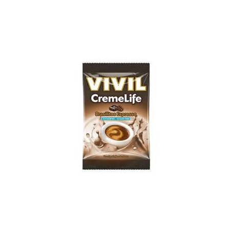 Bomboane Creme Life classic brasilitos Espresso, fara zahar, 90 g, Vivil