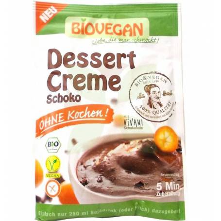 Crema pentru desert cu ciocolata - eco-bio 68g - Biovegan