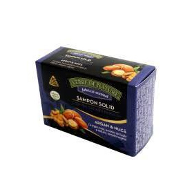 Sampon Solid Contra Caderii Parului cu Argan si Nuca, 100 g, Manicos
