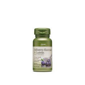 Herbal Plus Bilberry Extract & Lutein, Extract Afine + Luteina, 30 capsule, Gnc