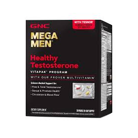 Mega Men Healthy Testosterone Vitapak Program, 30 Pachetele - GNC