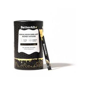 Himalayan Shilajit Honey Sticks, Pliculete de Shilajit din Himalaya si Miere Cu 75% Acid Fulvic, 30 bucati, Better Alt - GNC