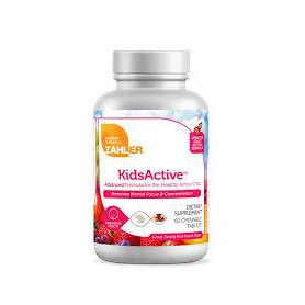 Kidsactive - imbunatatirea capacitatii de concentrare si atentie a copiilor - 60 tablete masticabile, Zahler - GNC
