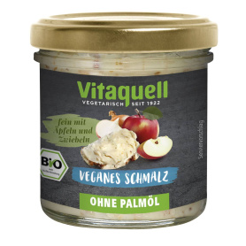 Grasime vegetala tartinabila cu legume, mere si ceapa, eco-bio, 120 g, Vitaquell