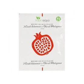 Masca faciala cu 3 acizi hialuronici si ulei de rodie, eco-bio, 12 ml, Naturaequa