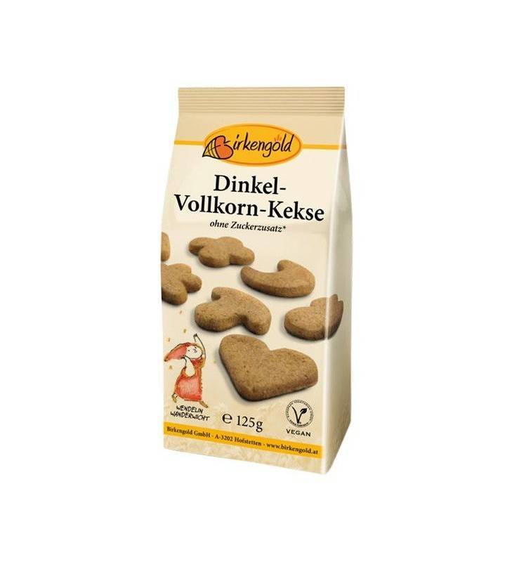 Biscuiti din alac integral, indulciti cu xylitol, 125g - Birkengold