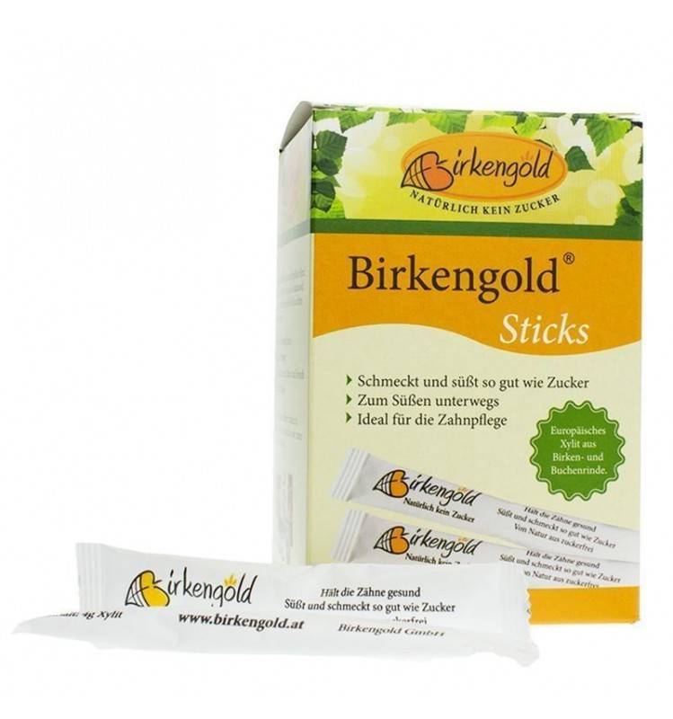 Xilitol - zahar de mesteacan - 40 pliculete - birkengold