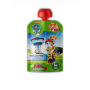 Piure din fructe cu mar, capsuni, visine, prune, 6 luni+, Paw Patrol, eco-bio, 90 g, Fruitfunk