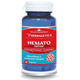 HEMATODETOX - detoxifierea sangelui, 60 capsule, Herbagetica