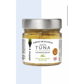 Ton alb Alalunga picant in ulei masline extravirgin, 212 g, Alelma