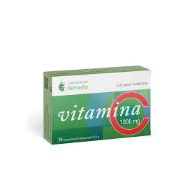 Vitamina C, 1000 mg, 30 comprimate, Remedia