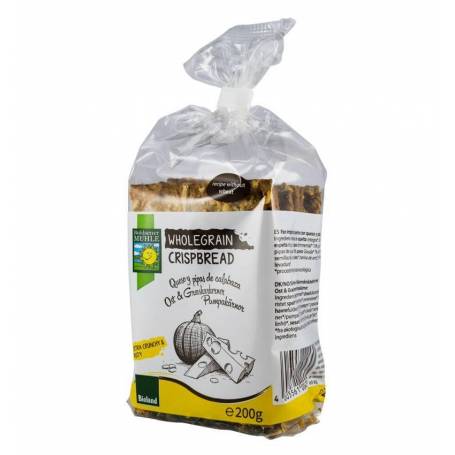 Paine crocanta din cereale integrale cu branzeturi si seminte de dovleac - eco-bio 200g - Bohlsener Muhle