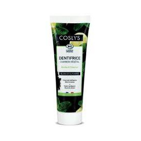 Pasta de dinti pentru albire si purificare, cu carbune vegetal, menta si lamaie, 100 g,  Coslys