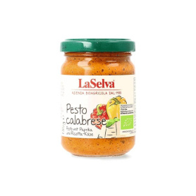 Pesto calabrese din ardei dulce, eco-bio, 135 g, LaSelva