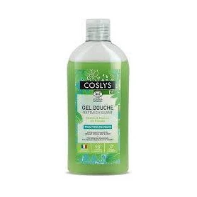 Gel de dus revigorant, cu menta si canepa, format calatorie, 75 ml, Coslys