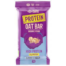 Baton proteic din ovaz si bucati de ciocolata neagra, eco-bio, 40 g, Iswari