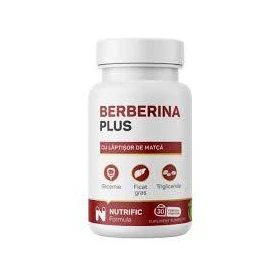 Berberina plus, 500 mg, 30 capsule vegetale, Nutrific