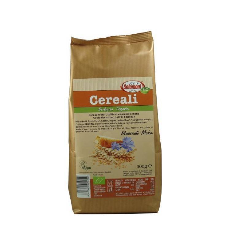 Bautura din cereale prajite, 0% cofeina- eco-bio 500g - caffe salomoni