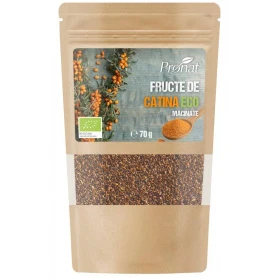 Fructe de catina macinate, eco-bio, 70 g, Pronat